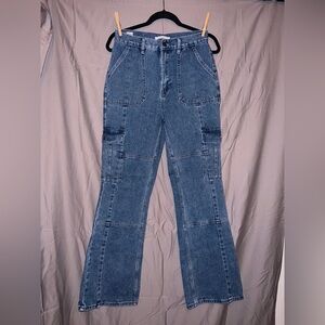 PacSun Light Blue Patchwork Denim Jeans